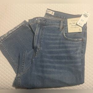 ultra high rise 90s slim straight jean